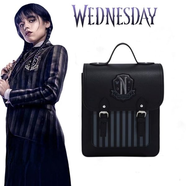 school bags wednesday cosplay backpack student retro handbags addams college bag gothic party role play accessories 230321
school bags wednesday cosplay backpack student retro handbags addams college bag gothic party role play accessories 230321