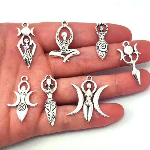 charms 8 designs no mix 50pcs wiccan goddess moon yoga pendant charm witchcraft fashion jewelry for women 230320, Bronze;silver
charms 8 designs no mix 50pcs wiccan goddess moon yoga pendant charm witchcraft fashion jewelry for women 230320, Bronze;silver