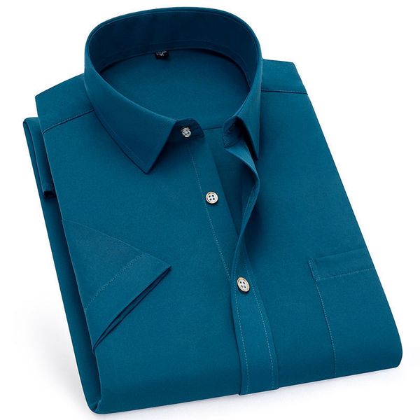 men's casual shirts men's short sleeve shirt summer thin business casual solid color slim fit breathable blue shirts non-iron anti, White;black
men's casual shirts men's short sleeve shirt summer thin business casual solid color slim fit breathable blue shirts non-iron anti, White;black