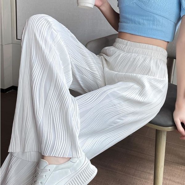 women's pants capris streetwear women water ripple wide leg pants women's summer thin high waist casual loose drape trousers 23032, Black;white
women's pants capris streetwear women water ripple wide leg pants women's summer thin high waist casual loose drape trousers 23032, Black;white
