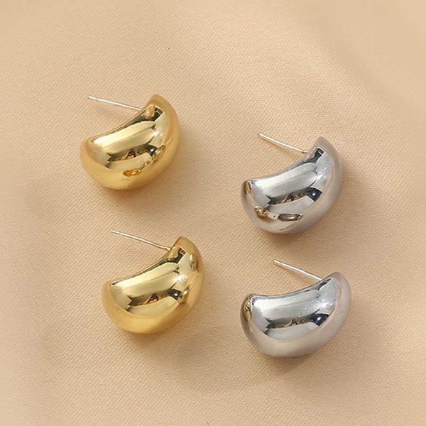 luxury ornamentssimple pea shaped copper alloy gold color drop earrings for woman 2021 korean fashion jewelry goth party girls unusual acces, Silver
luxury ornamentssimple pea shaped copper alloy gold color drop earrings for woman 2021 korean fashion jewelry goth party girls unusual acces, Silver