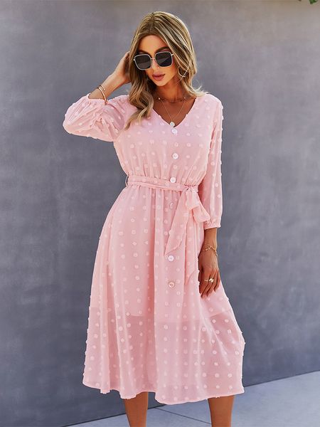 casual dresses msfilia dot long sleeve v neck bandage buttons high waist dress spring autumn fashion chic womne's dress 230321, Black;gray
casual dresses msfilia dot long sleeve v neck bandage buttons high waist dress spring autumn fashion chic womne's dress 230321, Black;gray