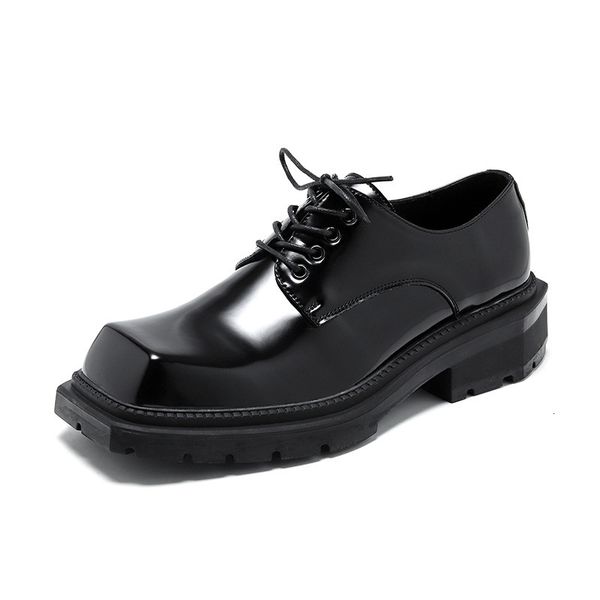 dress shoes square toe derby for men casual genuine leather business formal male daily footwear fashion wedding 230321, Black
dress shoes square toe derby for men casual genuine leather business formal male daily footwear fashion wedding 230321, Black