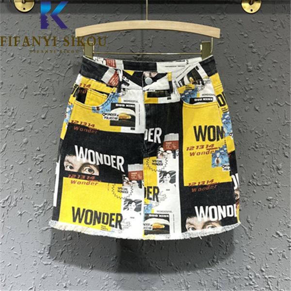 skirts spliced fashion print denim women streetwear loose high waist mini 2023 summer casual a line jeans female 230320, Black
skirts spliced fashion print denim women streetwear loose high waist mini 2023 summer casual a line jeans female 230320, Black