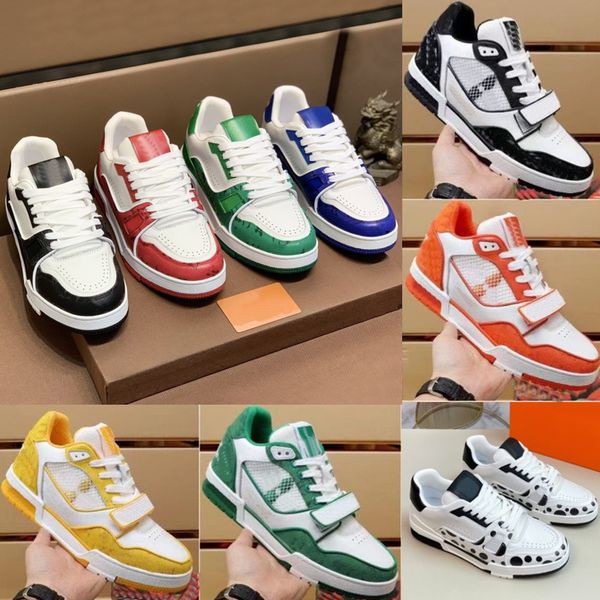 men sneakers vintage trainer designer shoes platform trainers denim monograms shoes rubber canvas leather sneaker with box size 38-46, Black
men sneakers vintage trainer designer shoes platform trainers denim monograms shoes rubber canvas leather sneaker with box size 38-46, Black