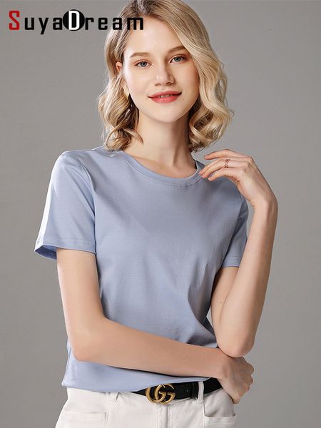 womens tshirt suyadream women solid t shirts silk cotton blend plain o neck short sleeved tee summer candy colors basic cozy 230321, White
womens tshirt suyadream women solid t shirts silk cotton blend plain o neck short sleeved tee summer candy colors basic cozy 230321, White