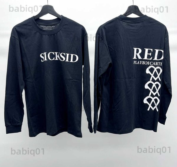 men's t-shirts high new 2022 men playboi carti sicksid red t shirts t-shirt hip hop skateboard street cotton t-shirts tee us size #r16, White;black
men's t-shirts high new 2022 men playboi carti sicksid red t shirts t-shirt hip hop skateboard street cotton t-shirts tee us size #r16, White;black