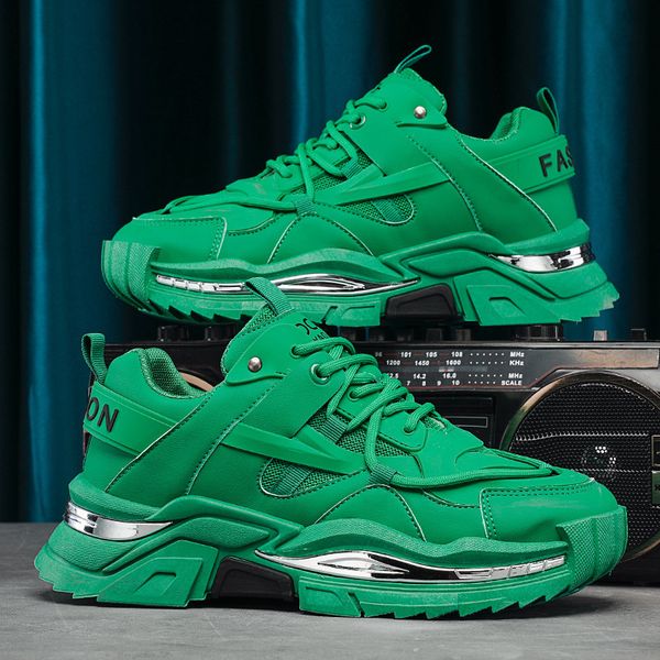 2023 fashion green platform men designer trainers hip hop street mens casual sneakers summer breathable male sneakers, Black
2023 fashion green platform men designer trainers hip hop street mens casual sneakers summer breathable male sneakers, Black