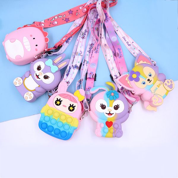 children's fidget toy bag purse organizer wallet coin purse sensory bubble pop it 3d silicone small handbag decompression toys children, White
children's fidget toy bag purse organizer wallet coin purse sensory bubble pop it 3d silicone small handbag decompression toys children, White