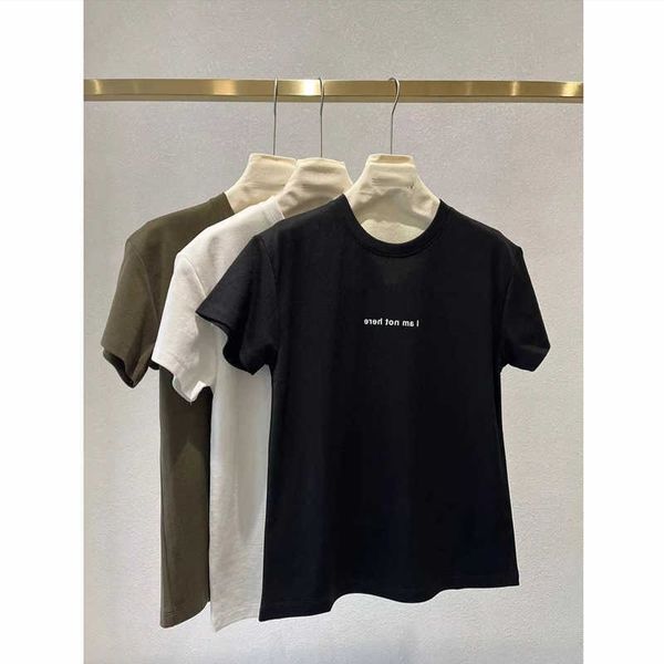 women's t-shirt spring/summer new women's inh letter print loose round neck t-shirt, White
women's t-shirt spring/summer new women's inh letter print loose round neck t-shirt, White