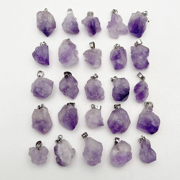 charms fashion good quality natural amethysts stone pendants for jewelry making charms irregular accessories 50pcslot 230320, Bronze;silver
charms fashion good quality natural amethysts stone pendants for jewelry making charms irregular accessories 50pcslot 230320, Bronze;silver