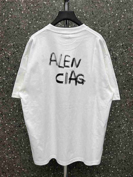 plush t shirt designer luxury coats balciga version paris b ss front back initials printed short sleeve men's and women's loose os, Black
plush t shirt designer luxury coats balciga version paris b ss front back initials printed short sleeve men's and women's loose os, Black