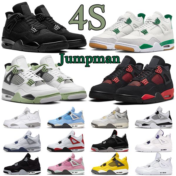 black cat retro 4 basketball shoes jumpman 4s mens trainers j4 red thunder unc military black sail pine green men women sport outdoor sneake
black cat retro 4 basketball shoes jumpman 4s mens trainers j4 red thunder unc military black sail pine green men women sport outdoor sneake
