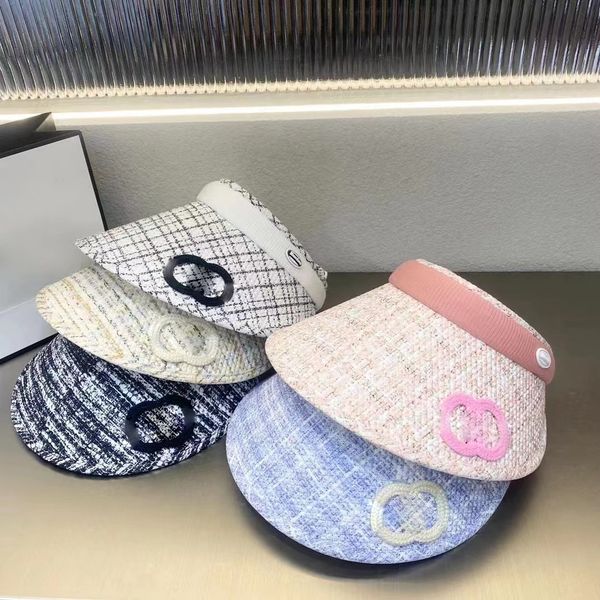women's summer vacation breathable designer ball hat travel sports fashion candy embroidery visor, Blue;gray
women's summer vacation breathable designer ball hat travel sports fashion candy embroidery visor, Blue;gray