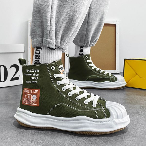 dress shoes spring green high sneakers men harajuku shell platform dissolve sole streetwear canvas vulcanized 230320, Black
dress shoes spring green high sneakers men harajuku shell platform dissolve sole streetwear canvas vulcanized 230320, Black