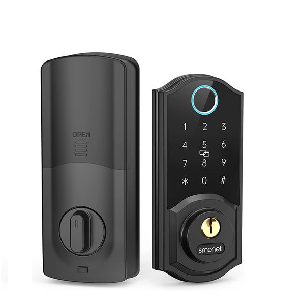 smonet biometric fingerprint smart door lock wifi electronic keypad ic fob unlock keyless entry front door locks for home office
smonet biometric fingerprint smart door lock wifi electronic keypad ic fob unlock keyless entry front door locks for home office