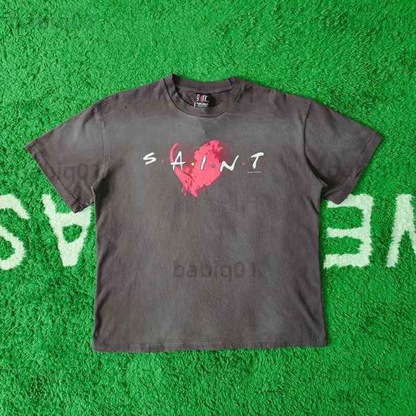 men's t-shirts frog drift fashion saint michael love print old vintage washed oversize loose short sleeve t-shirt tee for men t230321, White;black
men's t-shirts frog drift fashion saint michael love print old vintage washed oversize loose short sleeve t-shirt tee for men t230321, White;black