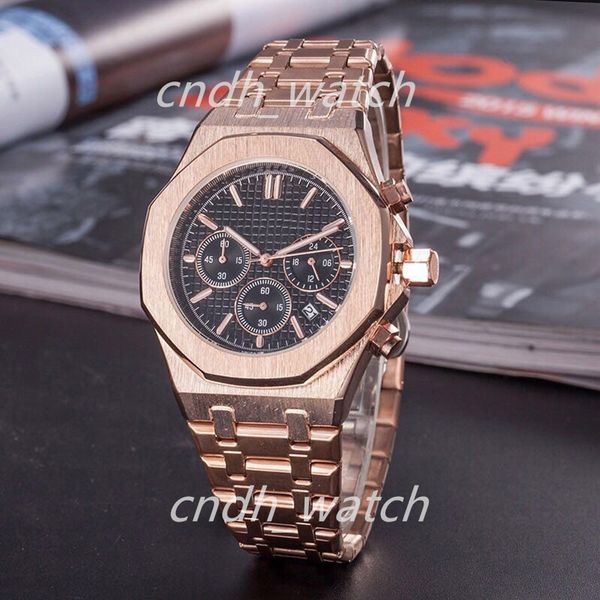 men's women watch rose gold stanless steel 42mm vk chronograph quartz movement sports men watches c1-10, Slivery;brown
men's women watch rose gold stanless steel 42mm vk chronograph quartz movement sports men watches c1-10, Slivery;brown