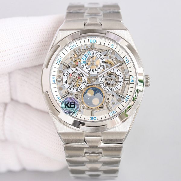 moon phase mens watch automatic mechanical watches 41.5mm sapphire waterproof hollowed out wristwatches 904l stainless steel montre de luxe, Slivery;brown
moon phase mens watch automatic mechanical watches 41.5mm sapphire waterproof hollowed out wristwatches 904l stainless steel montre de luxe, Slivery;brown