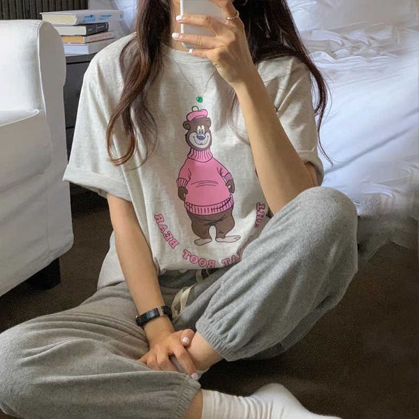 women's t-shirt korea east gate casual temperament simple summer bear letter print loose t-shirt ts600a, White
women's t-shirt korea east gate casual temperament simple summer bear letter print loose t-shirt ts600a, White