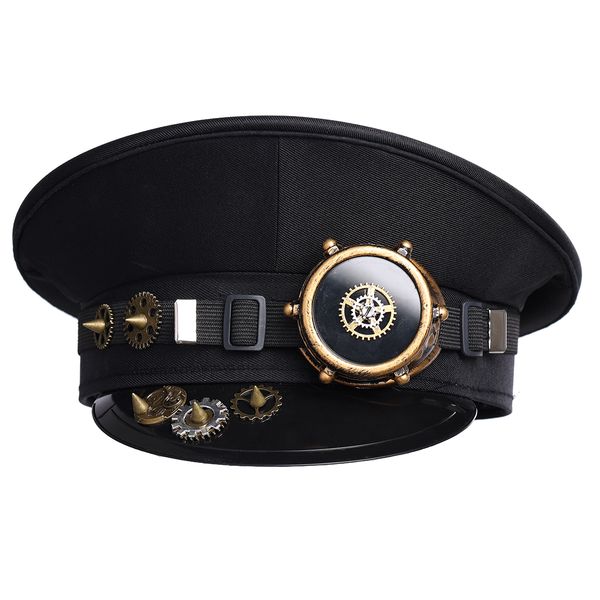 ball cap men punk military hat black goggles steampunk german flat performance show club cosplay tain 230321, Blue;gray
ball cap men punk military hat black goggles steampunk german flat performance show club cosplay tain 230321, Blue;gray