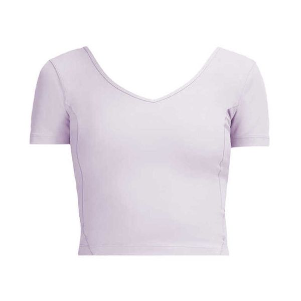 lulus shorts beautiful back yoga clothes align women's sports short sleeve tight t-shirt v-neck u-back fitnes high elastic shirts, Gray
lulus shorts beautiful back yoga clothes align women's sports short sleeve tight t-shirt v-neck u-back fitnes high elastic shirts, Gray