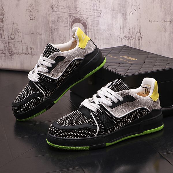luxury men shoes gold sneakers fashion rhinestones mirror sneakers men breathable platform trainer comfortable casual mens shoes, Black
luxury men shoes gold sneakers fashion rhinestones mirror sneakers men breathable platform trainer comfortable casual mens shoes, Black