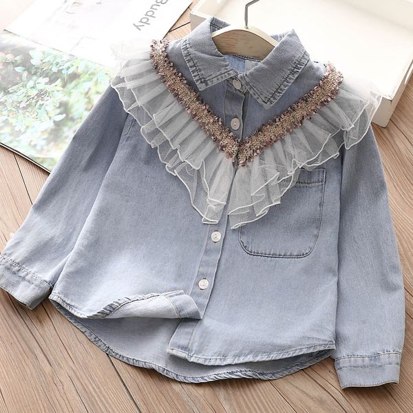 kids shirts spring autumn 3 4 6 8 10 12 years children turn-down neck long sleeve lace patchwork denim blouse shirt for kids baby girls 2303, White;black
kids shirts spring autumn 3 4 6 8 10 12 years children turn-down neck long sleeve lace patchwork denim blouse shirt for kids baby girls 2303, White;black