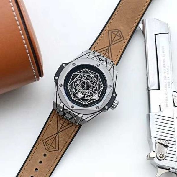 mens watch hublo mechanical designer gmt wristwatch 267o watchbig bang series automatic reborn personality, Slivery;brown
mens watch hublo mechanical designer gmt wristwatch 267o watchbig bang series automatic reborn personality, Slivery;brown