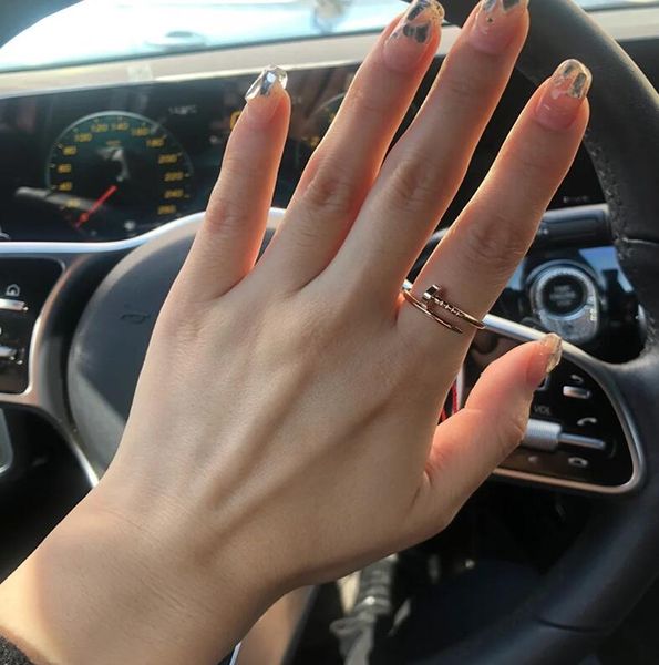 band nail rings love ring designer jewelry titanium steel rose gold silver diamond cz size fashion classic simple wedding engagement gift fo
band nail rings love ring designer jewelry titanium steel rose gold silver diamond cz size fashion classic simple wedding engagement gift fo