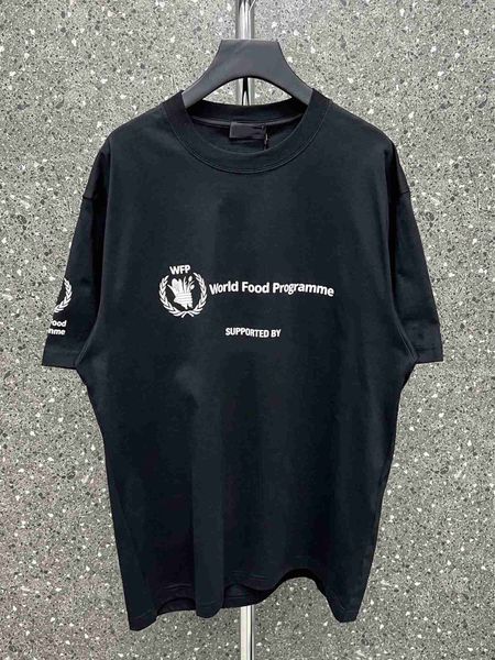 plush t shirt designer luxury coats balciga b paris world grain wfp wheat ear printing loose os version men's and women's tshirt s, Black
plush t shirt designer luxury coats balciga b paris world grain wfp wheat ear printing loose os version men's and women's tshirt s, Black