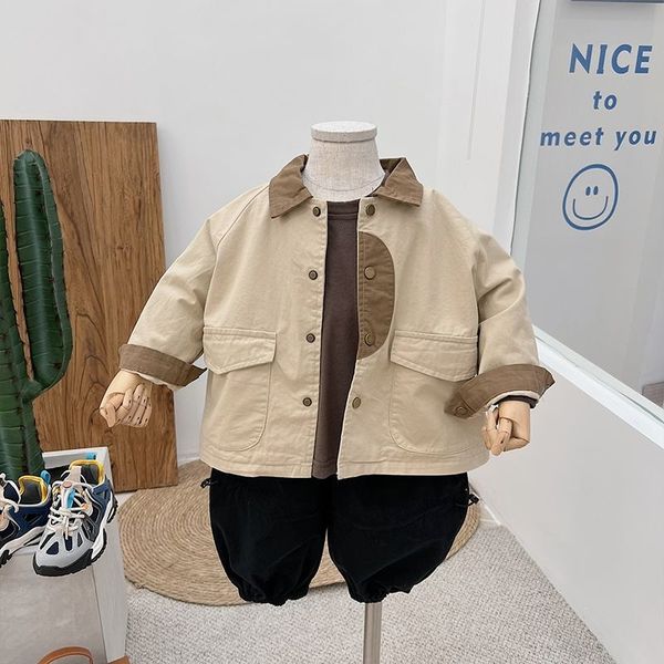 kids shirts spring korean children's baby loose coat foreign style boys and girls color matching cardigan jacket 230321, White;black
kids shirts spring korean children's baby loose coat foreign style boys and girls color matching cardigan jacket 230321, White;black