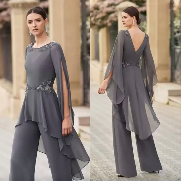 two pieces mermaid mother of the bride dresses chiffon suit pants set jewel neck long sleeve appliques elegant plus size mother dresses even, Black;red
two pieces mermaid mother of the bride dresses chiffon suit pants set jewel neck long sleeve appliques elegant plus size mother dresses even, Black;red