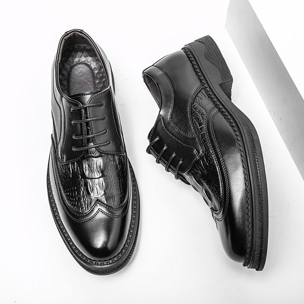 sandals derby men pu leather solid lace-up low heel professional business dress banquet party single, Black
sandals derby men pu leather solid lace-up low heel professional business dress banquet party single, Black