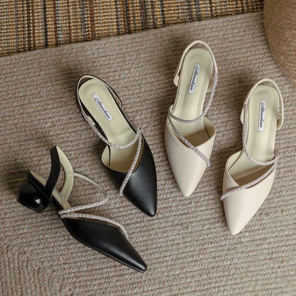 sandals chic pointed toe bead crystal modern sandals women round heels slip on sandales shoes woman pearl cover toe sandalias mujer 2022 g23, Black
sandals chic pointed toe bead crystal modern sandals women round heels slip on sandales shoes woman pearl cover toe sandalias mujer 2022 g23, Black