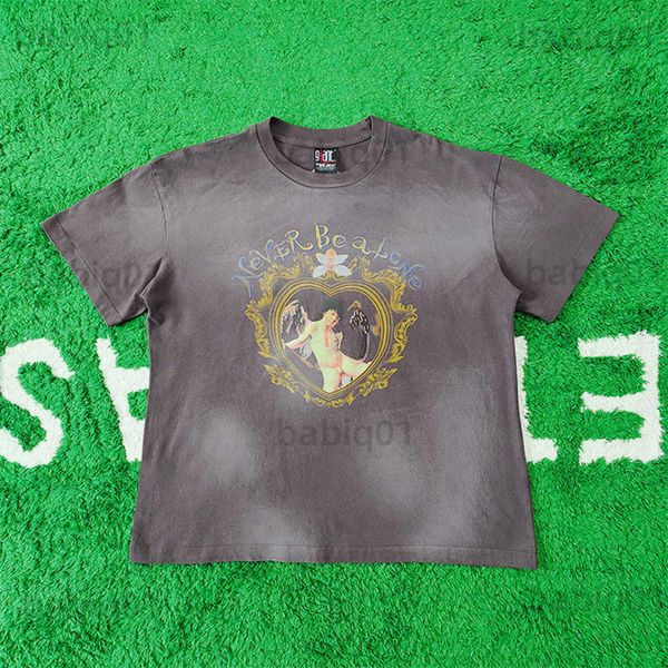 men's t-shirts frog drift saint michael angel print stay inside your comfort zone and life vintage loose tee tshirt for men t230321, White;black
men's t-shirts frog drift saint michael angel print stay inside your comfort zone and life vintage loose tee tshirt for men t230321, White;black