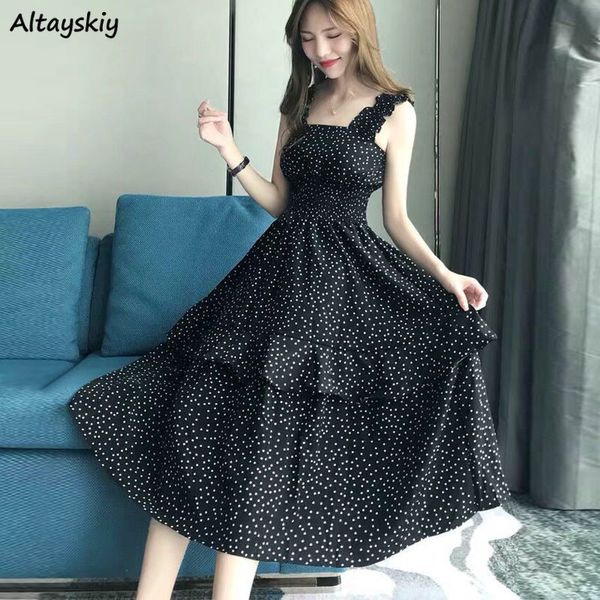 casual dresses dresses women elegant dot fashionable chiffon casual korean style sleeveless spaghetti strap summer femme soft stylish basic, Black;gray
casual dresses dresses women elegant dot fashionable chiffon casual korean style sleeveless spaghetti strap summer femme soft stylish basic, Black;gray