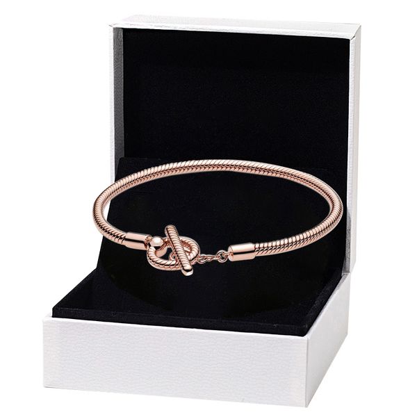 18k rose gold t-bar snake chain bracelet for pandora real sterling silver hand chain designer jewelry for women designer gift wedding bracel, Golden;silver
18k rose gold t-bar snake chain bracelet for pandora real sterling silver hand chain designer jewelry for women designer gift wedding bracel, Golden;silver