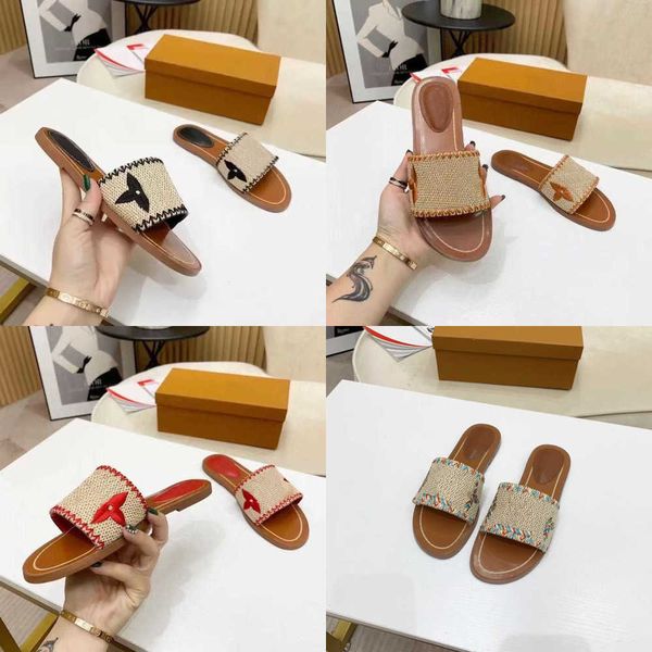 2023 women slippers outdoor banquet slide shoes pp straw summer leather lock it sandals multicolor flat heel mule letter size 35-42, Black
2023 women slippers outdoor banquet slide shoes pp straw summer leather lock it sandals multicolor flat heel mule letter size 35-42, Black