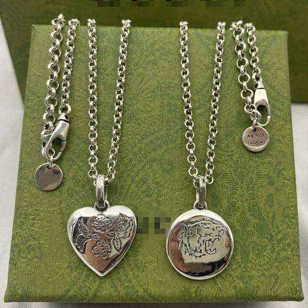 pendant necklaces luxury gu brand designers letter g classic style blind for love heart-shaped flower and bird pendant tiger head with pearl, Silver
pendant necklaces luxury gu brand designers letter g classic style blind for love heart-shaped flower and bird pendant tiger head with pearl, Silver