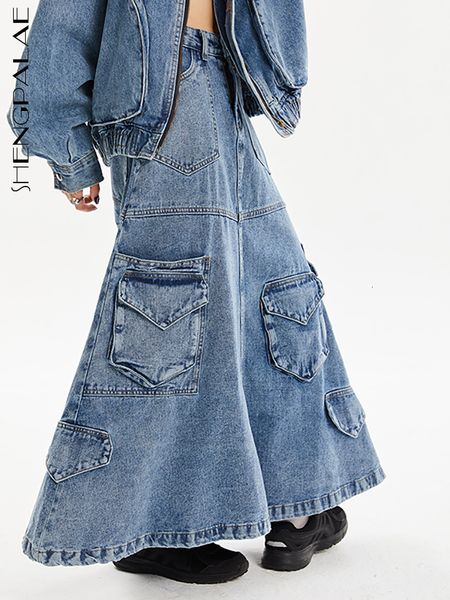 skirts shengpalae fashion women's skirt washing denim high waist loose pocket solid color zipper aline spring 2023 trendy 230321, Black
skirts shengpalae fashion women's skirt washing denim high waist loose pocket solid color zipper aline spring 2023 trendy 230321, Black