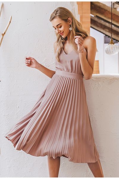casual dresses elegant solid split zip up summer dress ladies causal sleeveless pleated high waist midi dress women party dress fashion outf, Black;gray
casual dresses elegant solid split zip up summer dress ladies causal sleeveless pleated high waist midi dress women party dress fashion outf, Black;gray
