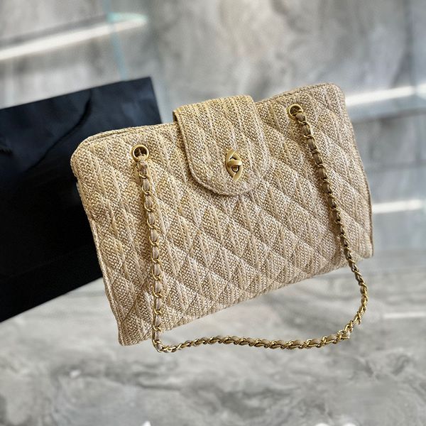channel straw flap shoulder bag shopper tote cc bags handbag beach classic vintage medium single woven design gold tone chain twist lock lux
channel straw flap shoulder bag shopper tote cc bags handbag beach classic vintage medium single woven design gold tone chain twist lock lux