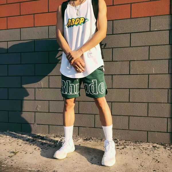 men's shorts new summer rhude shorts sports casual shorts men's american loose large 5-point basketball pants, White;black
men's shorts new summer rhude shorts sports casual shorts men's american loose large 5-point basketball pants, White;black