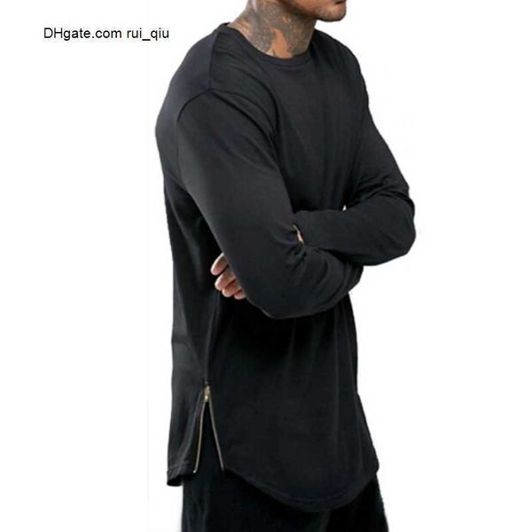 men trends t shirts super longline long sleeve tshirt hip hop arc with curve hem side zip tee, White;black
men trends t shirts super longline long sleeve tshirt hip hop arc with curve hem side zip tee, White;black