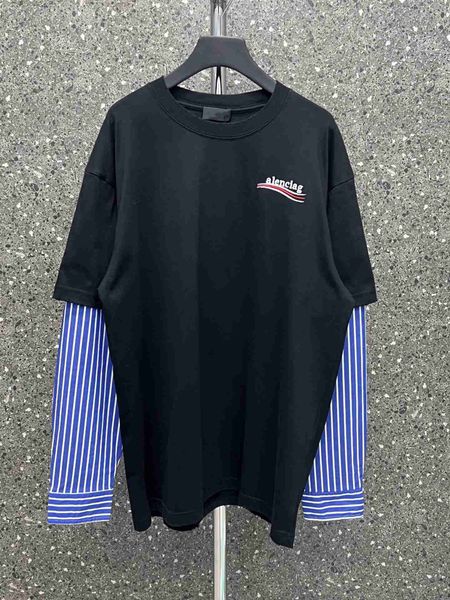 plush t shirt designer luxury coats balciga edition paris b coke wave embroidery fake two piece splice shirt men's and women's loo, Black
plush t shirt designer luxury coats balciga edition paris b coke wave embroidery fake two piece splice shirt men's and women's loo, Black