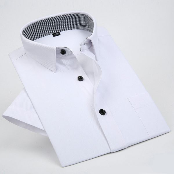 men's casual shirts plus size 8xl non-ironing men dress shirt summer short sleeve solid male clothing regular fit business shirts 23032, White;black
men's casual shirts plus size 8xl non-ironing men dress shirt summer short sleeve solid male clothing regular fit business shirts 23032, White;black