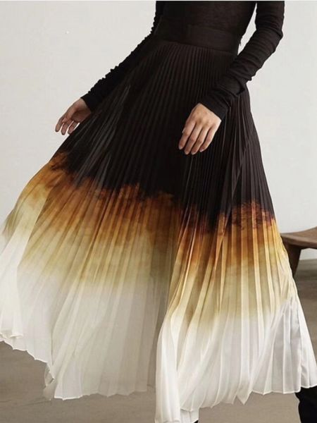 skirts 2023 women spring summer ombre high waist pleated midi skirt elegant quality 230321, Black
skirts 2023 women spring summer ombre high waist pleated midi skirt elegant quality 230321, Black