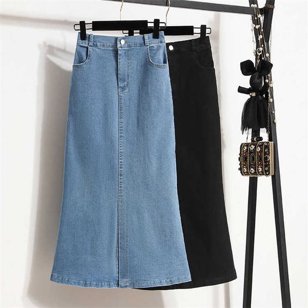 basic design 2023 ladies high waist skirt casual front slit jean for women plus size denim long skirt, Black;gray
basic design 2023 ladies high waist skirt casual front slit jean for women plus size denim long skirt, Black;gray
