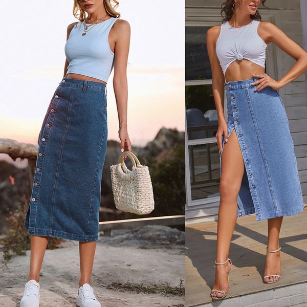 skirt front longline denim skirt button retro long girls high waist split jeans shorts straight maxi dresses 230321, Black
skirt front longline denim skirt button retro long girls high waist split jeans shorts straight maxi dresses 230321, Black
